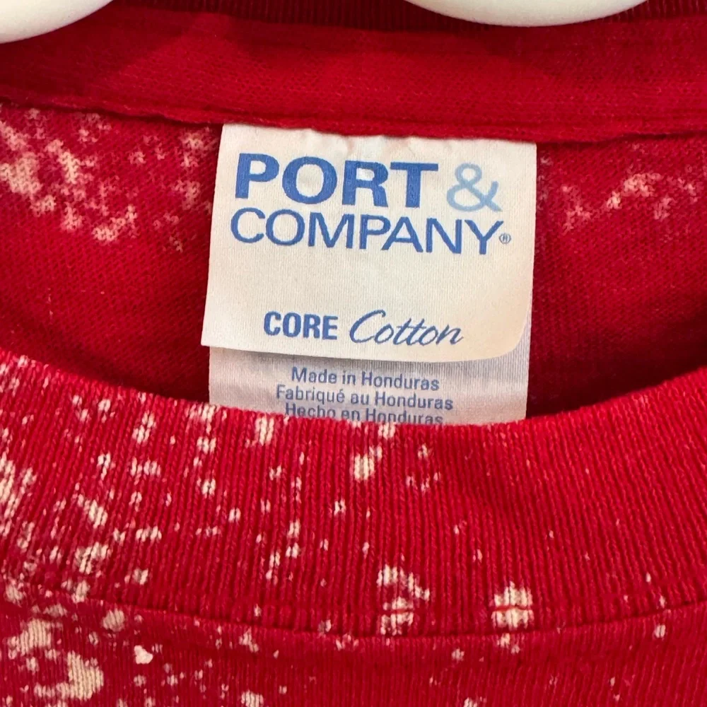 Halloween! 🎃 Port and Company Red 'Rad to the Bone' Kids Long Sleeve- Youth XS - Picture 3 of 5